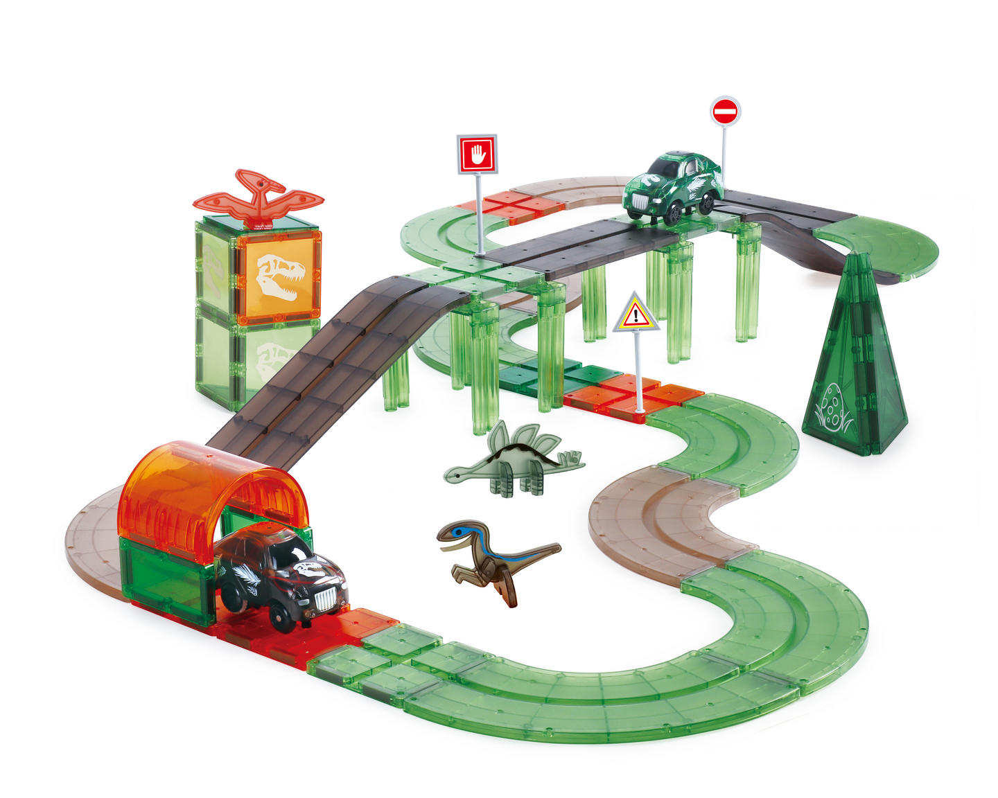 CONSTRUCTOR KIDS MAGNETIC DINO RACE PARK