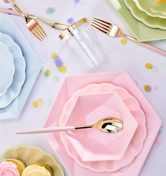 Vert Decor lautanen 19cm vaaleanpunainen 6kpl