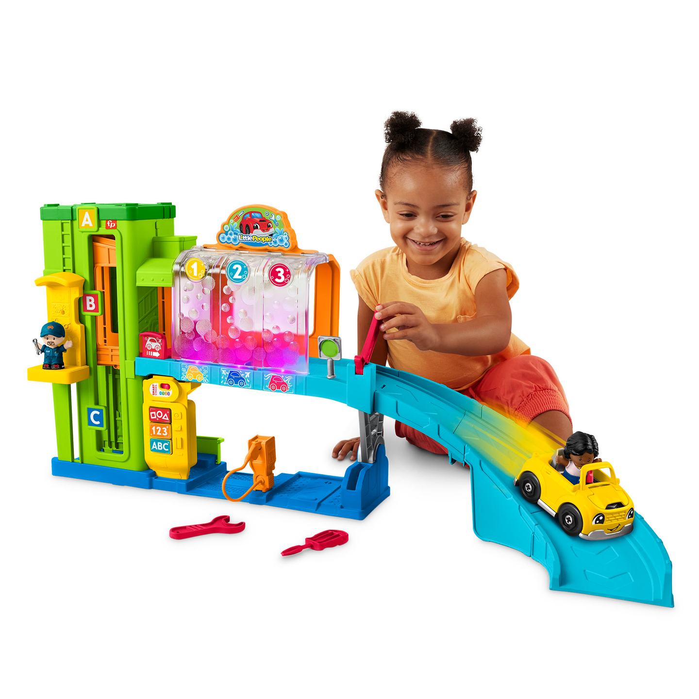 Fisher-Price Little People Learning Garage  -huoltoasemaleikkisetti