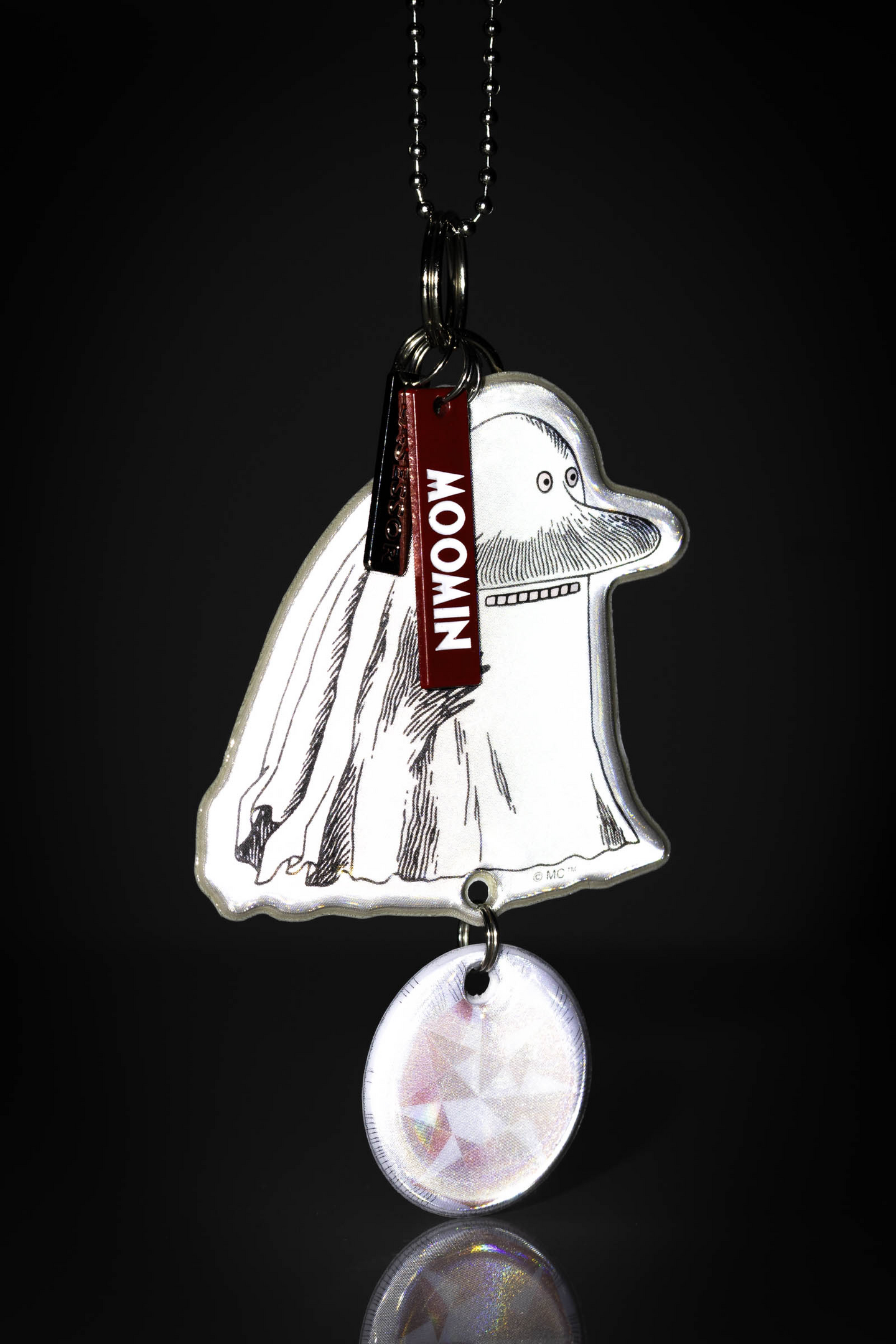 Lasessor X Moomin Design koruheijastin Mörkö rubiinilla