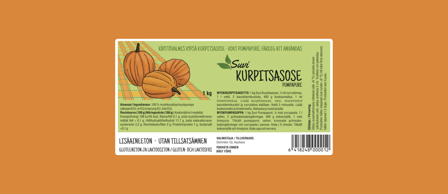 Suvi Kurpitsasose 1kg