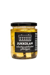 Jukkolan salaattijuustokuutiot yrttiöljy 200g/100g