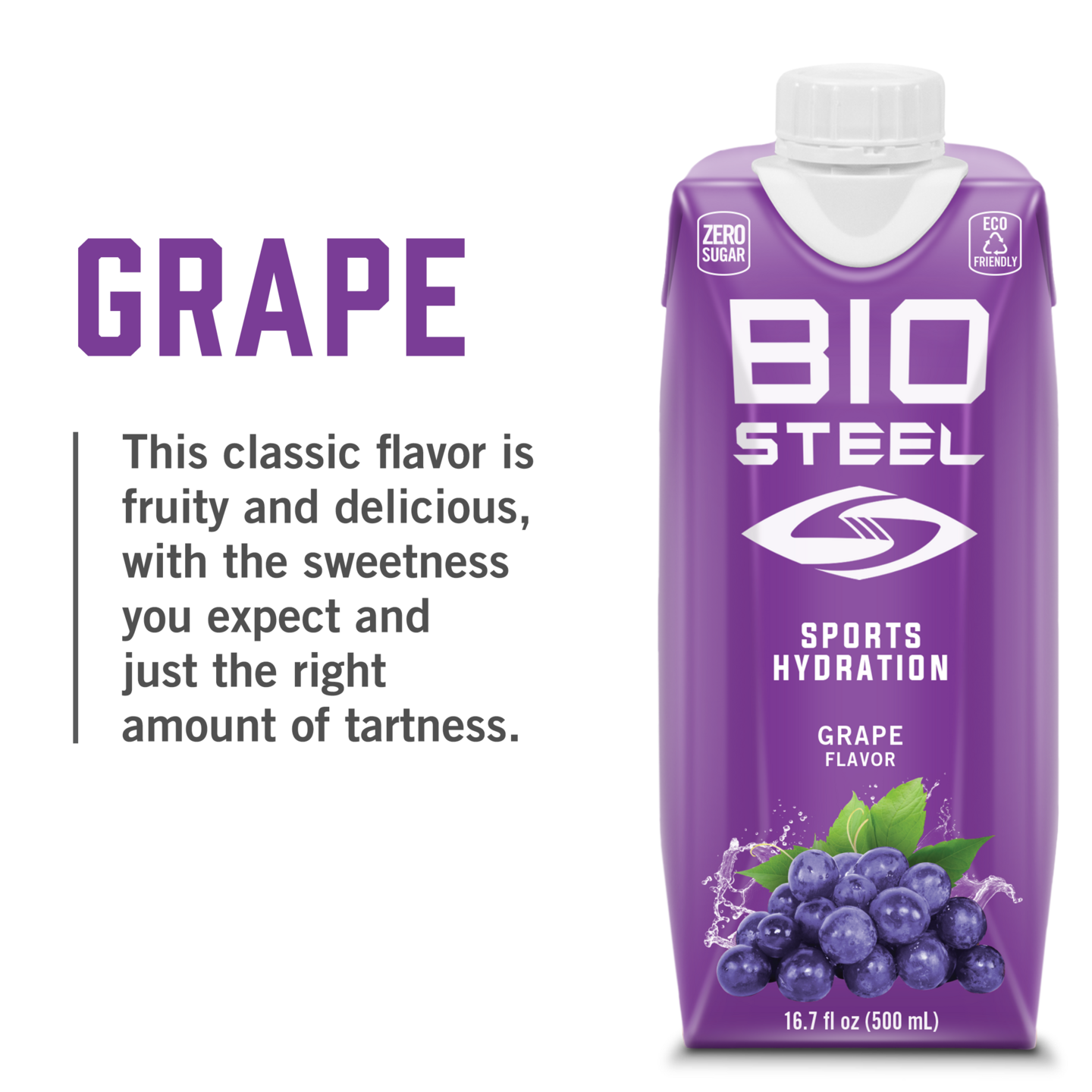 BioSteel urheilujuoma 0,5l Grape
