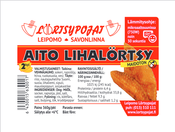 Lörtsypojat lihalörtsy 2kpl 360g
