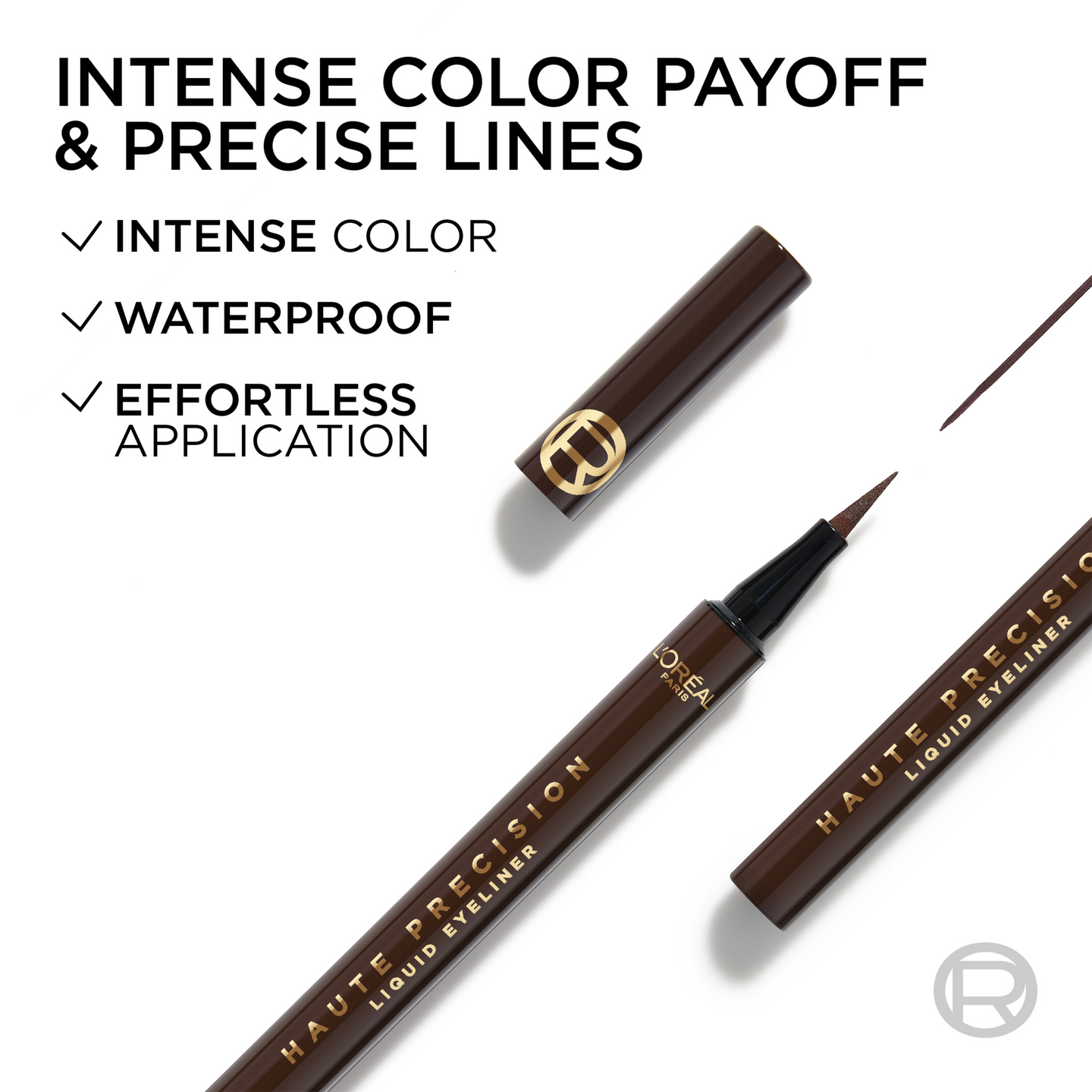 L'Oréal Paris Haute Precision Nestemäinen Silmänrajauskynä 020 Brun Leather