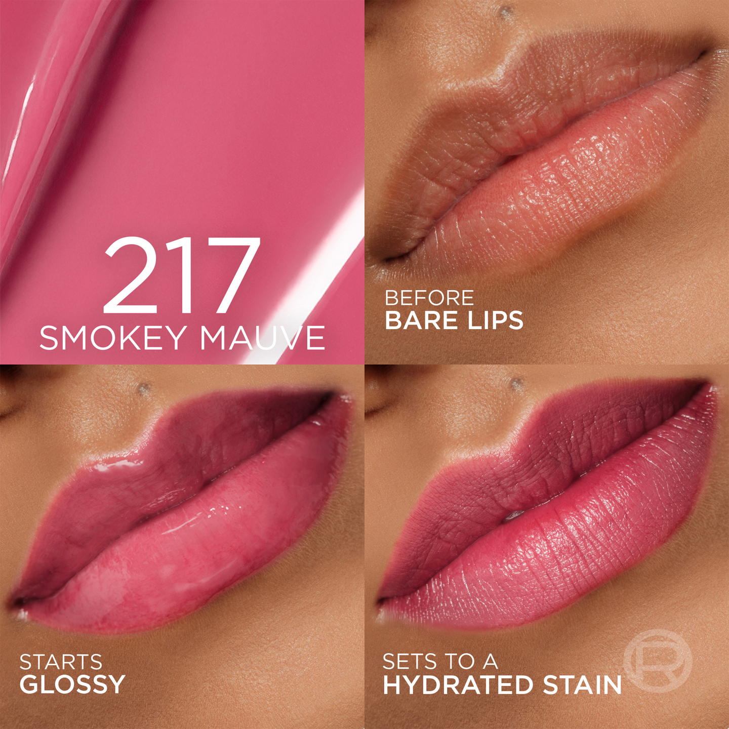 L'Oréal Paris Hyaluron Lip Stain Serum huuliväri 217 Smokey Mauve