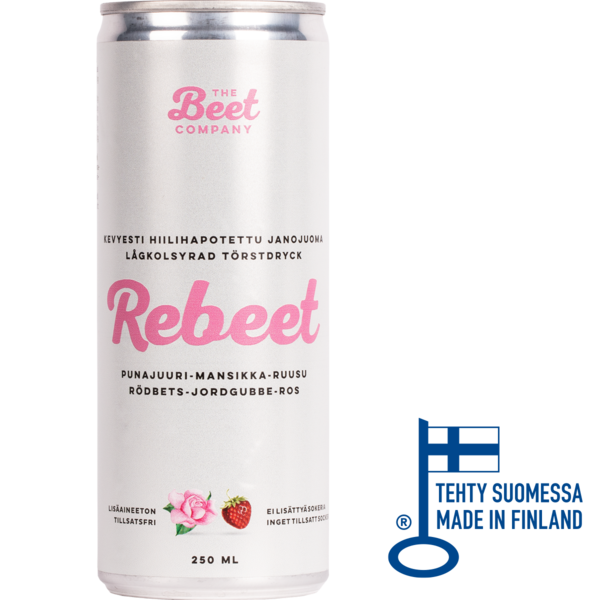 Rebeet ruusu-mansikkajuoma 0,25l