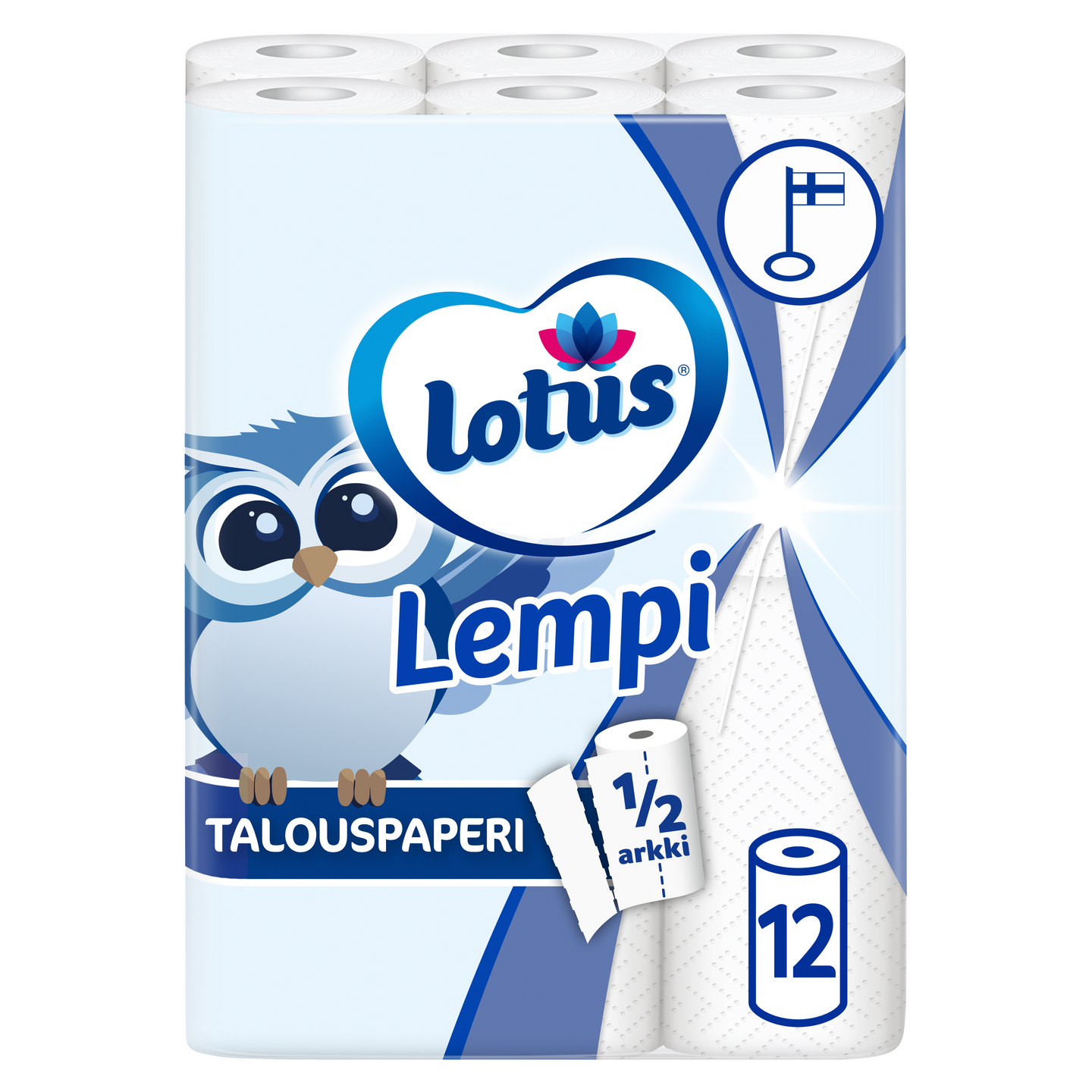 LOTUS Lempi talouspaperi puoliarkki 12rl