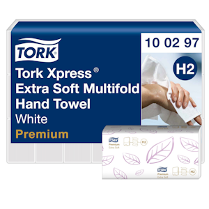 Tork Xpress käsipyyhe Multifold Extra Soft valkoinen 100arkkia M-taitto Premium H2