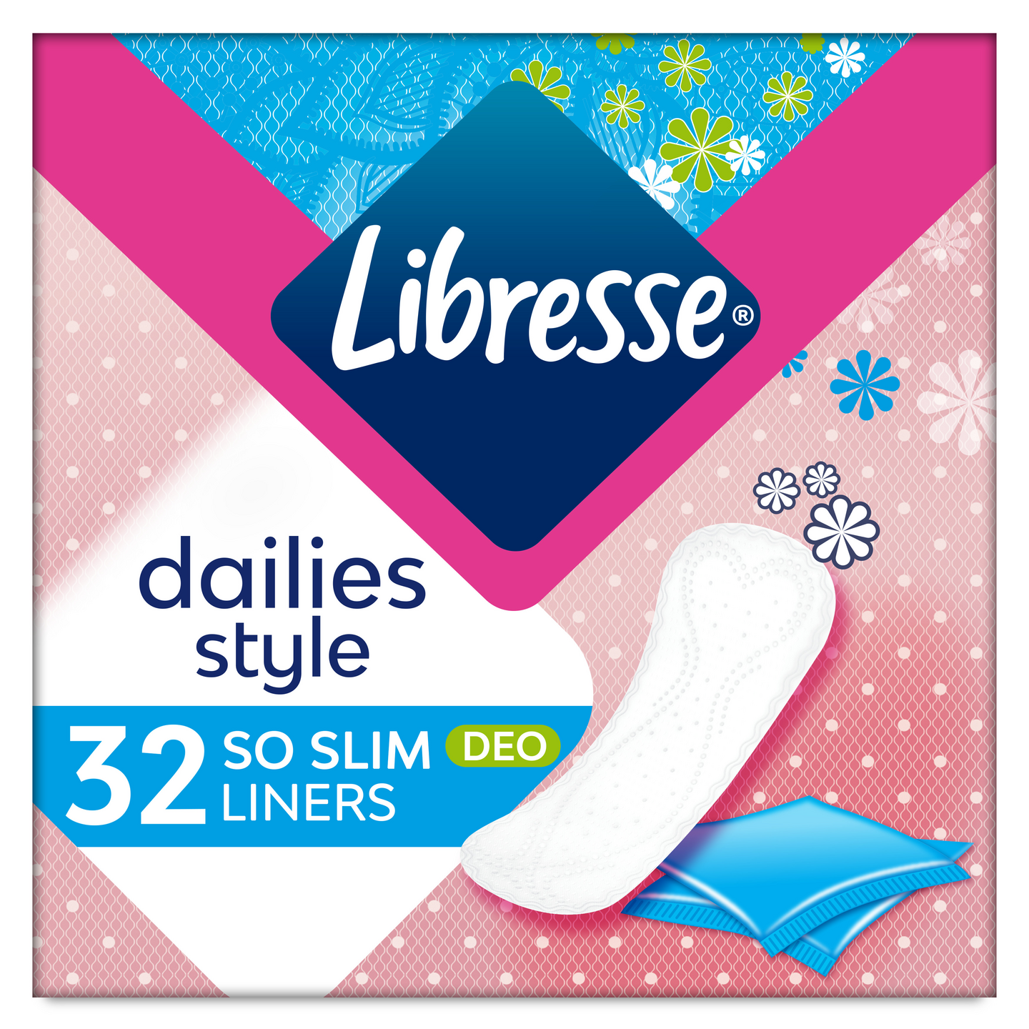 Libresse 32kpl So Slim Deo Fresh yksittäinpakattu pikkuhousunsuoja