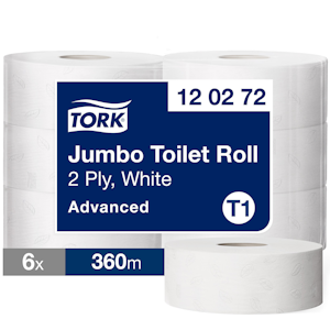 Tork Jumbo wc-paperirulla valkoinen 360m Advanced T1