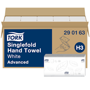 Tork käsipyyhe Singlefold valkoinen 15x250arkkia V-taitto Advanced H3