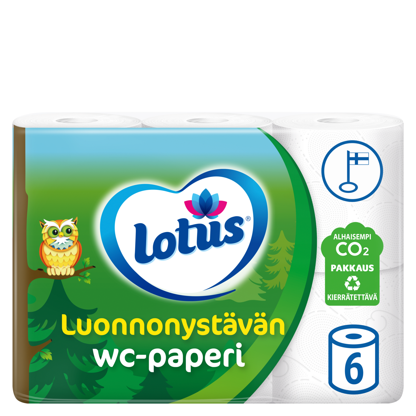 Lotus Luonnonystävän wc-paperi 6rl