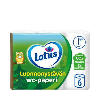 Lotus Luonnonystävän wc-paperi 6rl