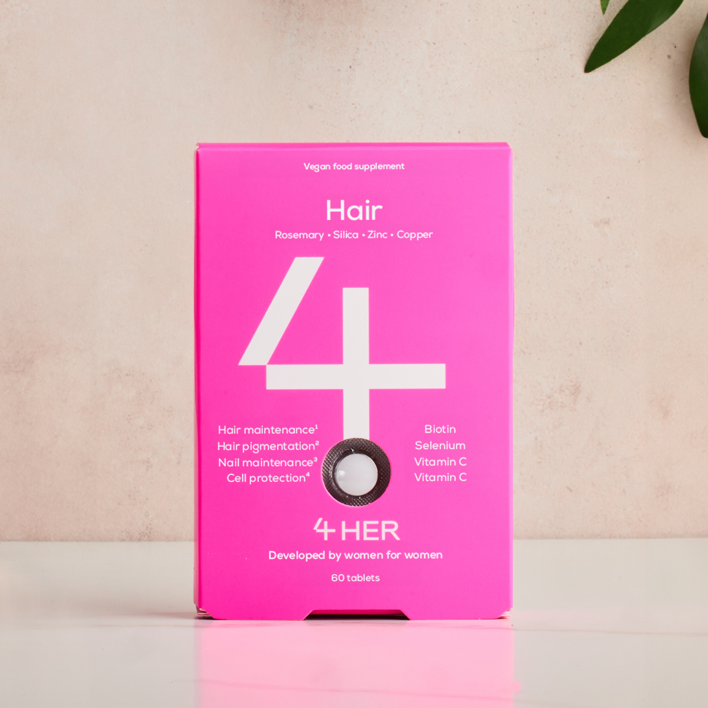 4Her Hiukset ravintolisä 60 kpl