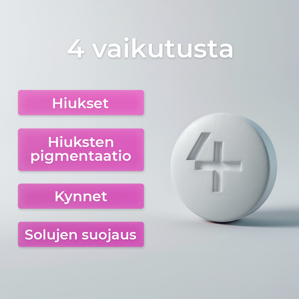 4Her Hiukset ravintolisä 60 kpl