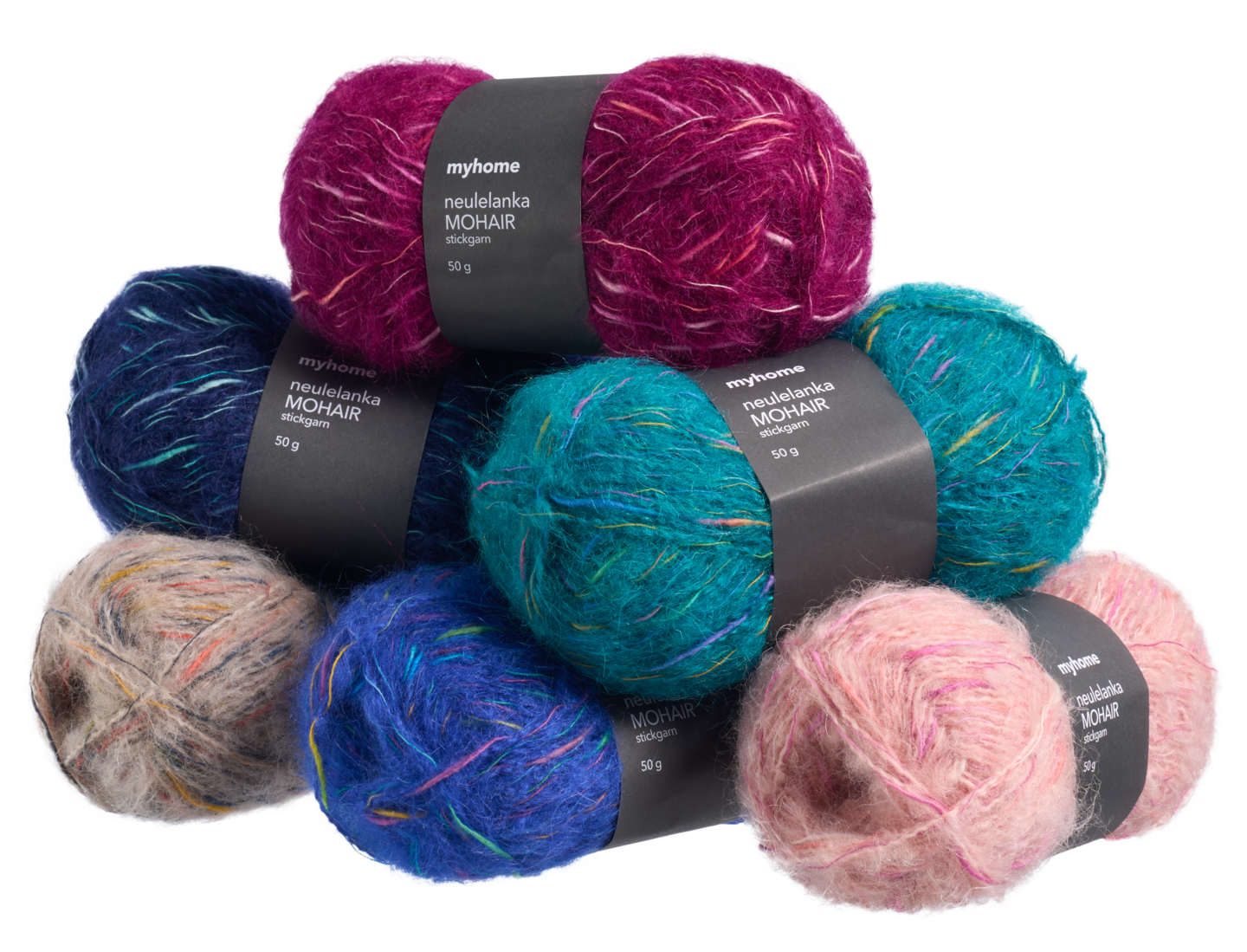 myhome mohairlanka 50g 915808 fuksia