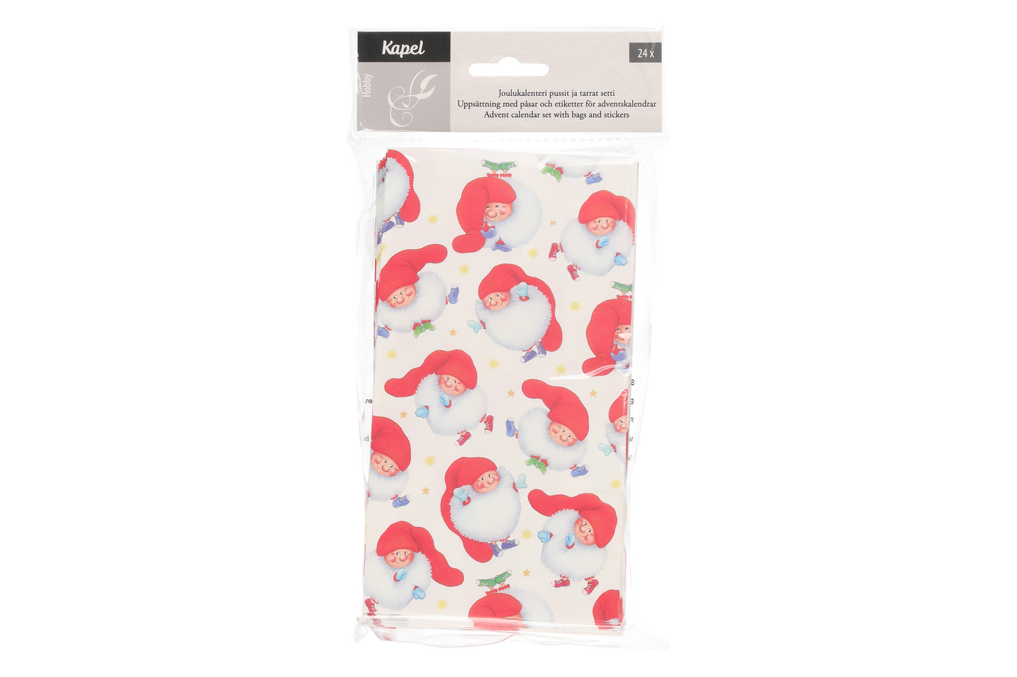 Kapel Joulukalenteri pussit ja tarrat setti