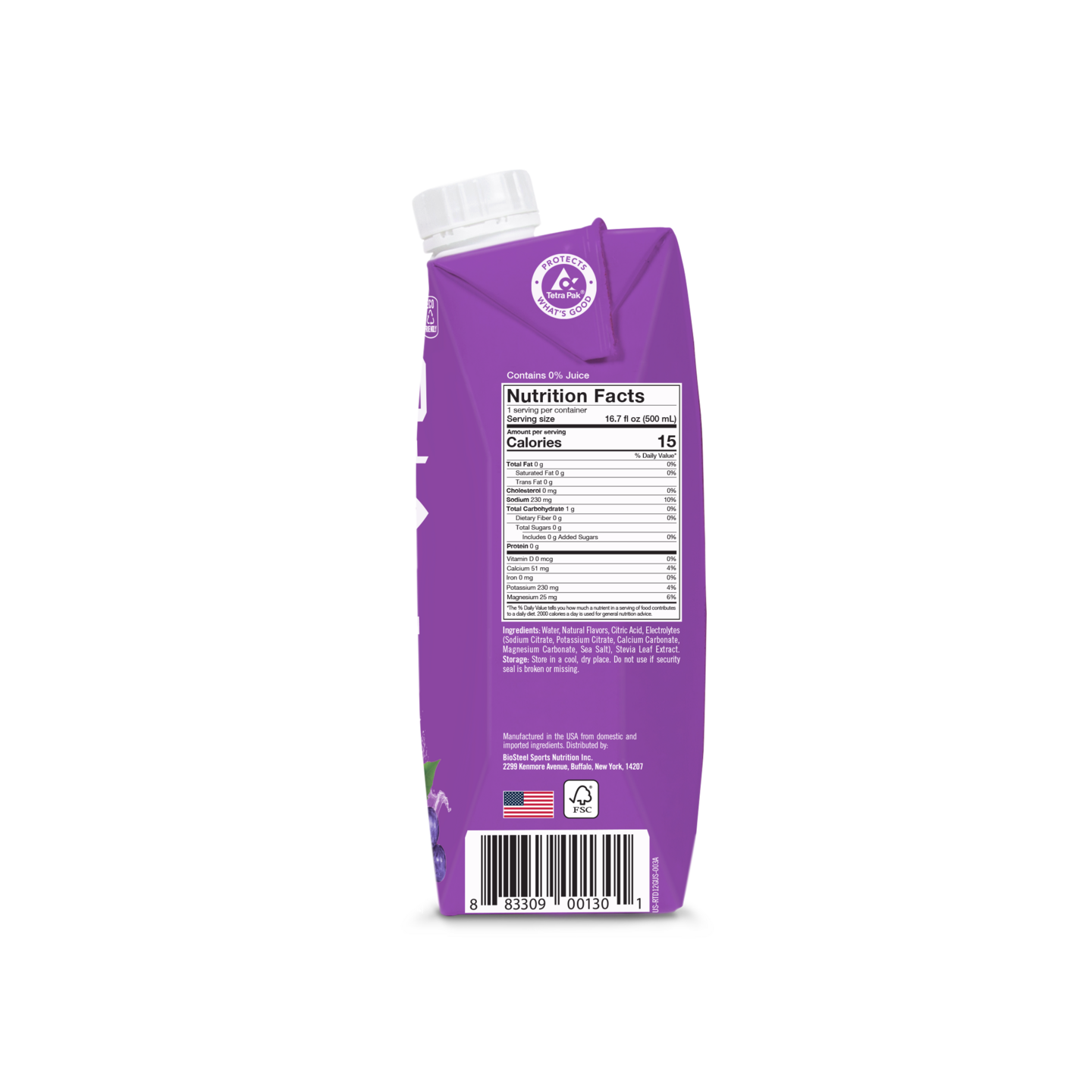 BioSteel urheilujuoma 0,5l Grape