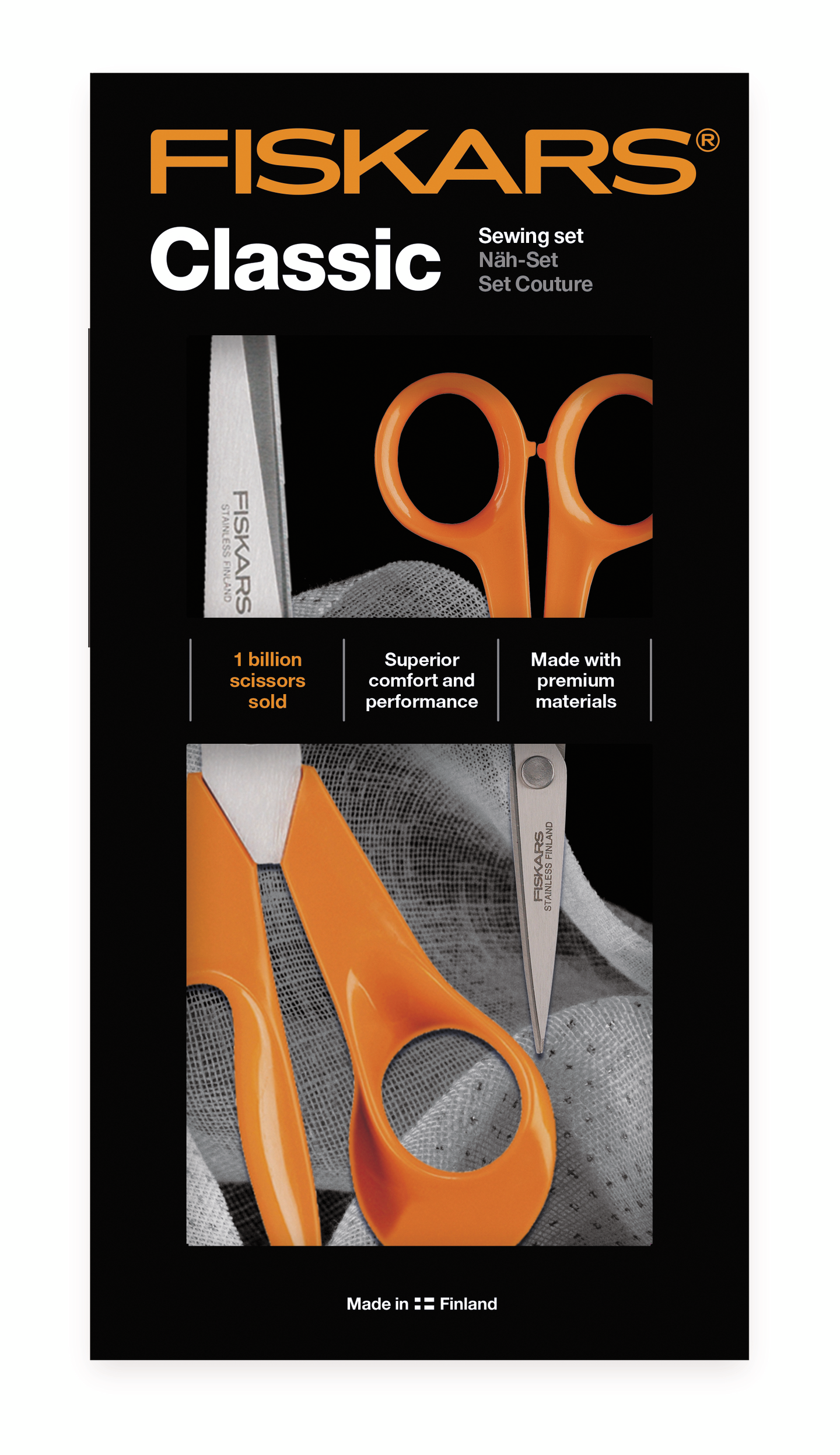 Fiskars Classic ompelusaksisetti