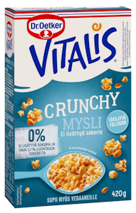 Vitalis Crunchy mysli Täysjyvä 420g ei lisättyä sokeria