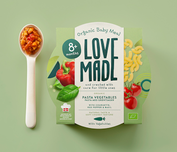 Lovemade Luomu pastaa ja kasviksia 185g 8kk