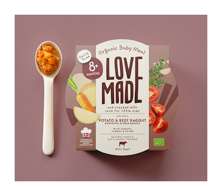 Lovemade Luomu perunaa & naudanlihaa 185g 8kk