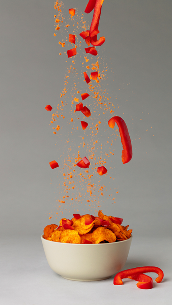 FjordChips Grilla Paprika perunalastut grillattu paprika 150g