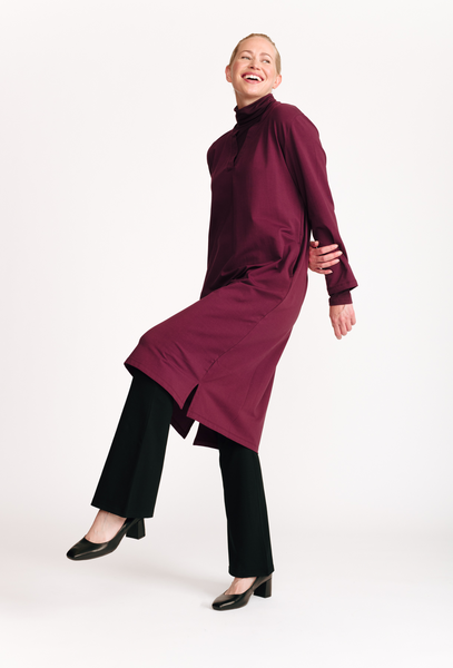 Finnwear C014 pitkähihainen puuvillamekko