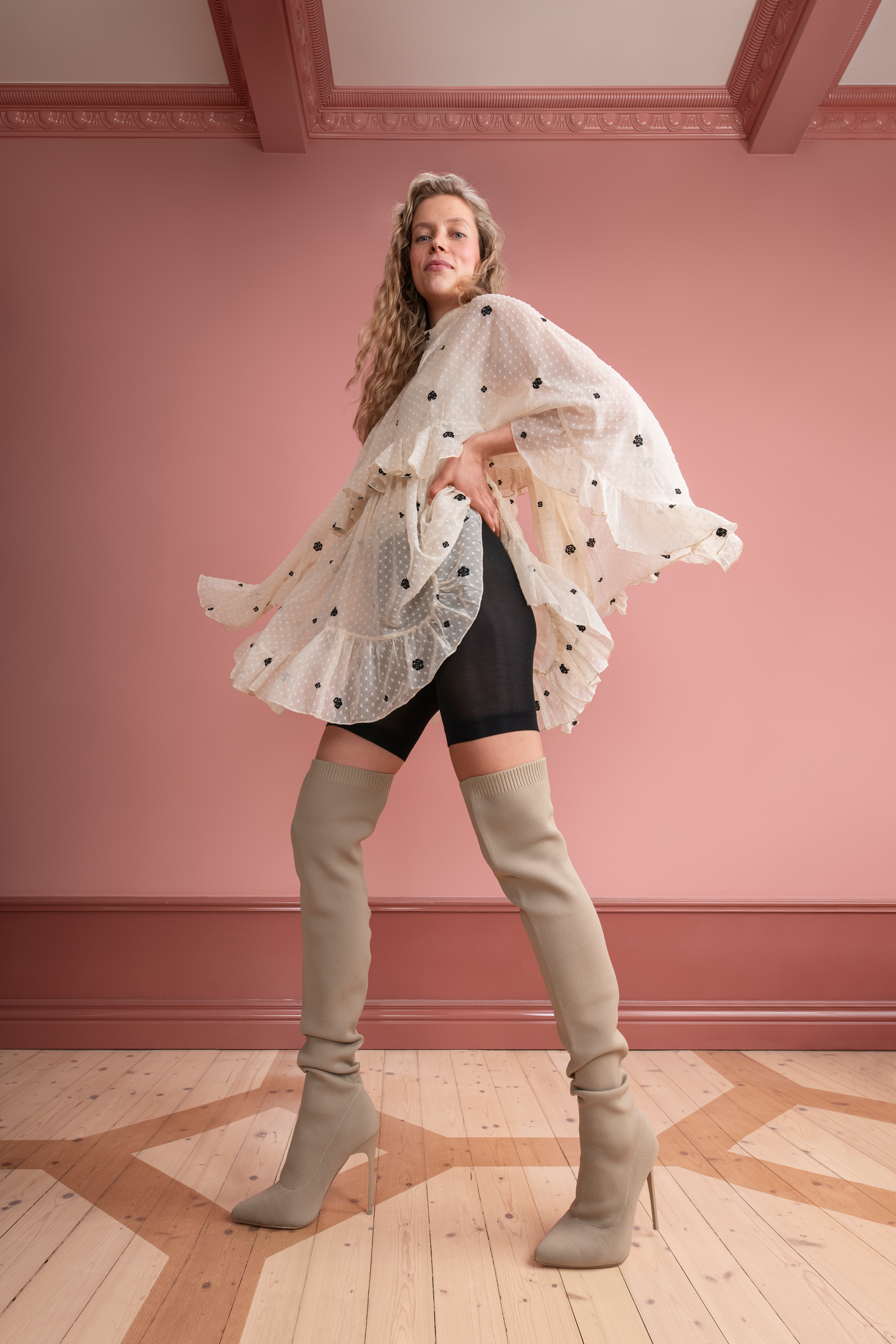 Norlyn Second Skin 40 den biker shortsit