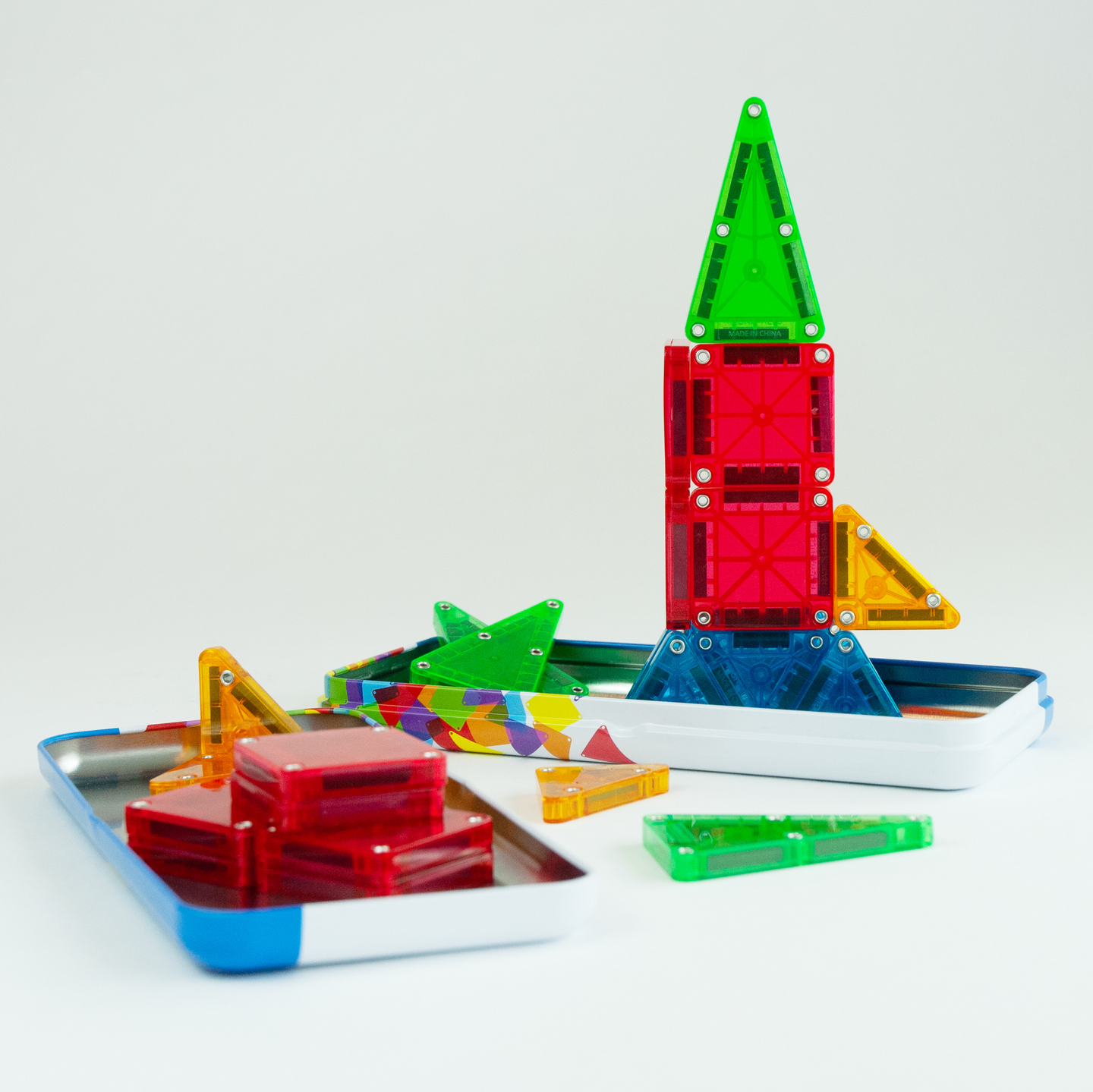 MAGNA-TILES® microMAGS Travel Tin magn.rak.sarja, 26 osaa