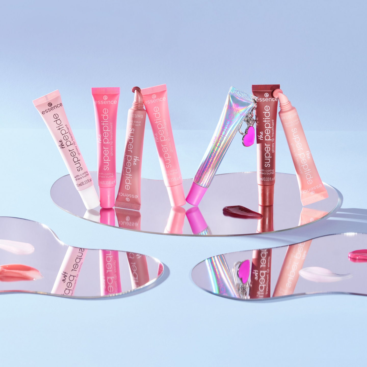 Essence The Super Peptide kiiltävä huulihoito ja koristeavaimenperä 05 Holomazing!