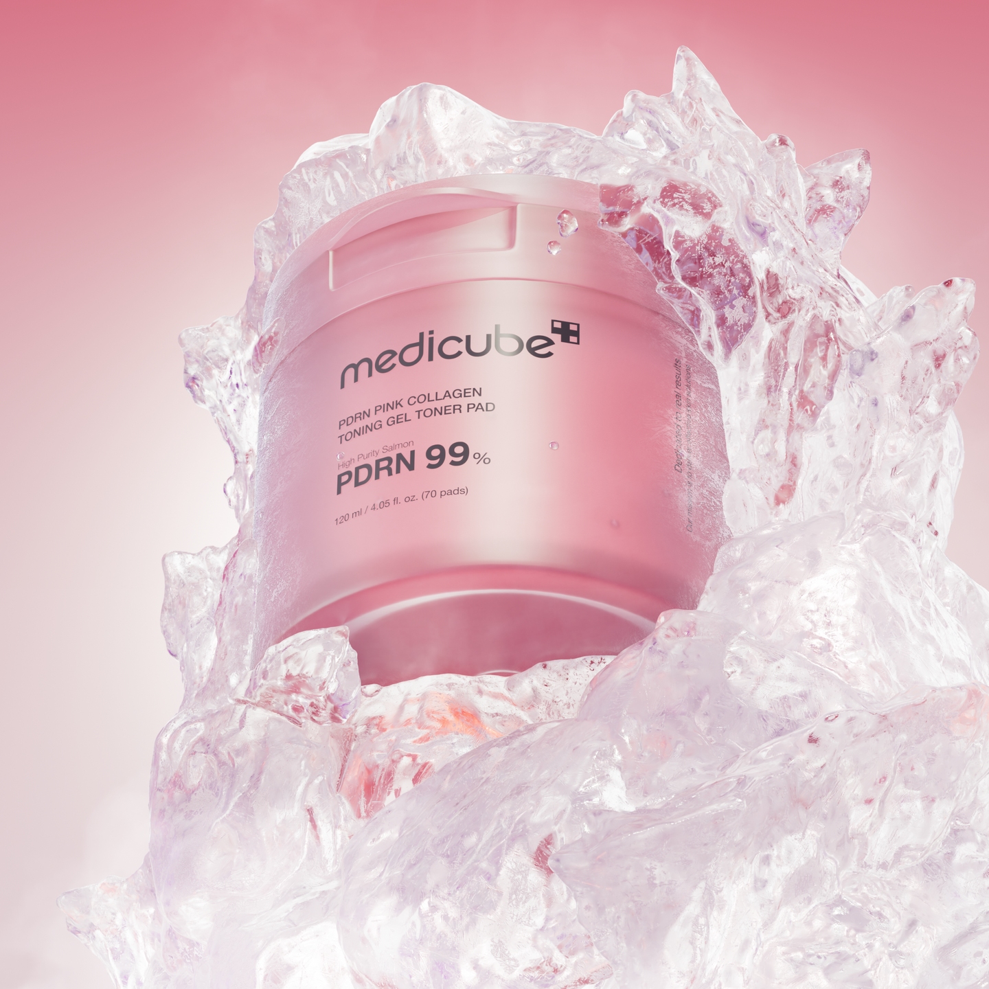 Medicube PDRN Pink Collagen Toning Gel kasvovesilaput 70kpl/120ml