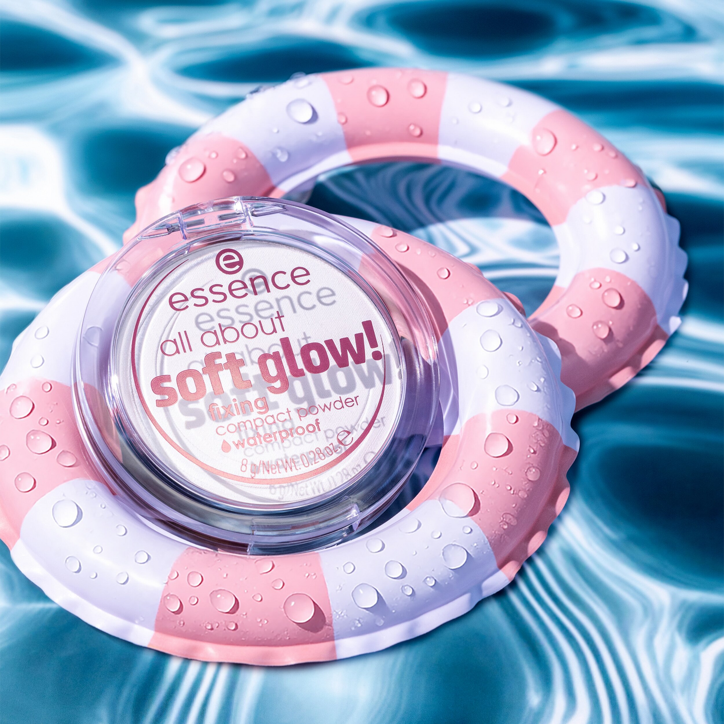 Essence all about soft glow! fixing compact puuteri vedenkestävä