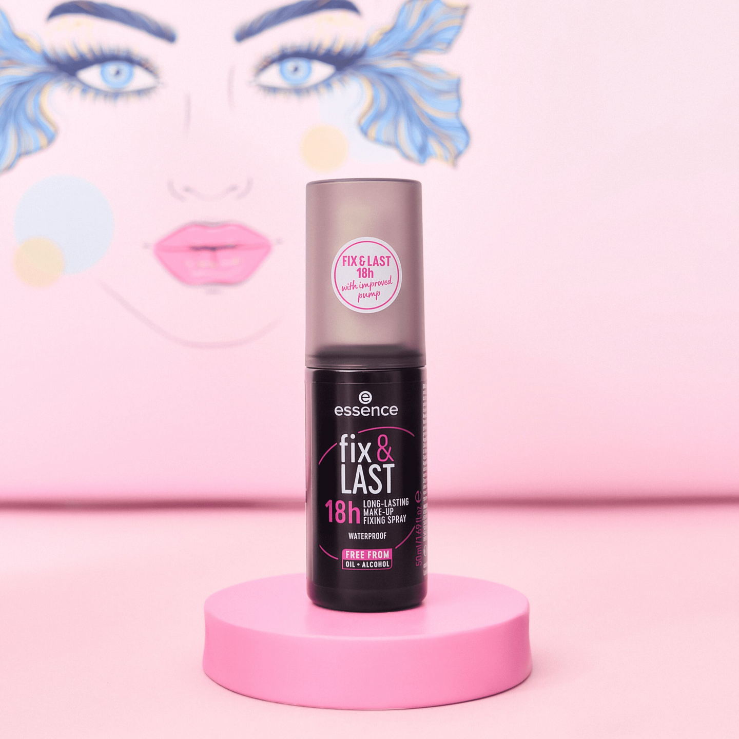 Essence Fix & Last 18h long-lasting meikinkiinnityssuihke 50ml