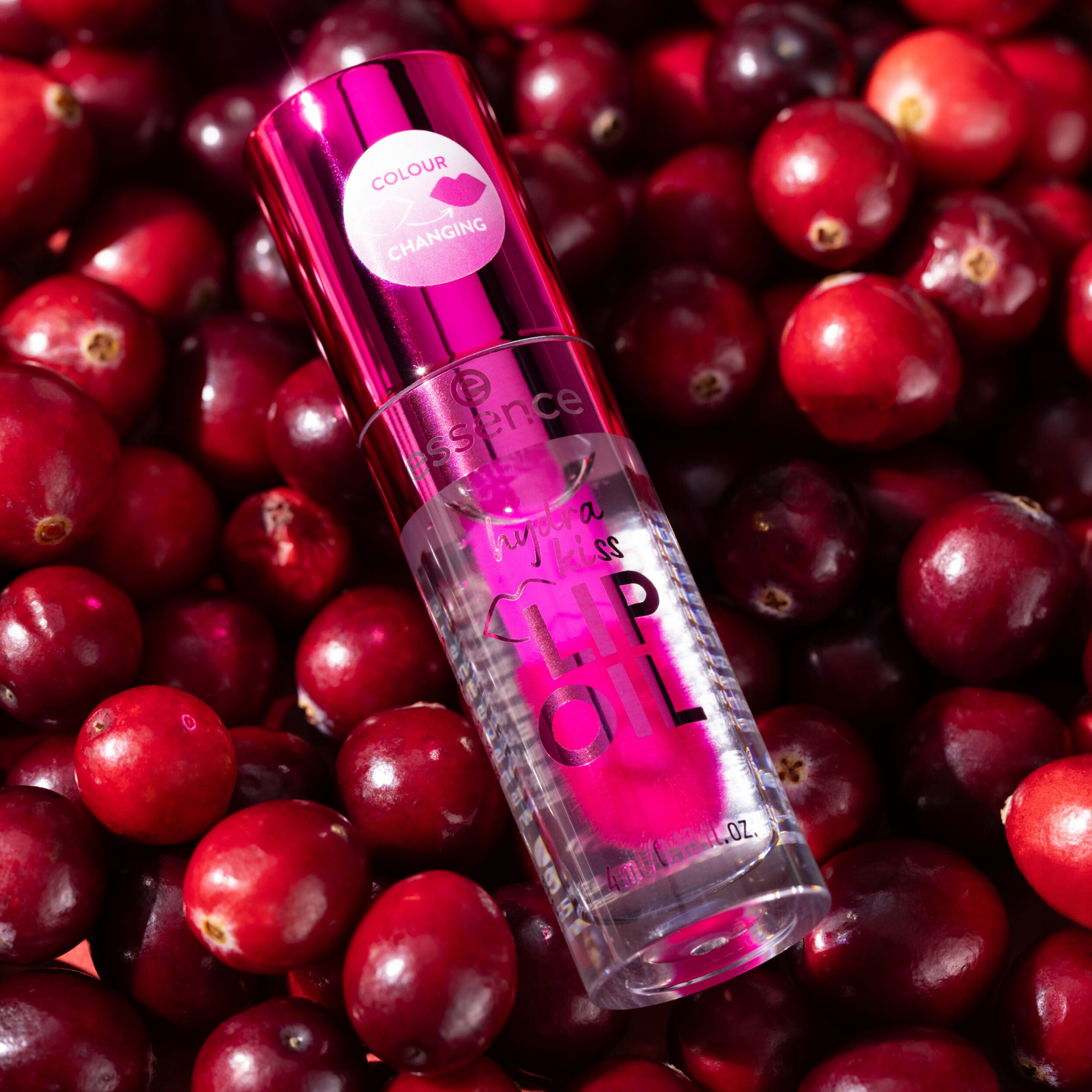 Essence Hydra Kiss huuliöljy 06 Cranberry Is Back