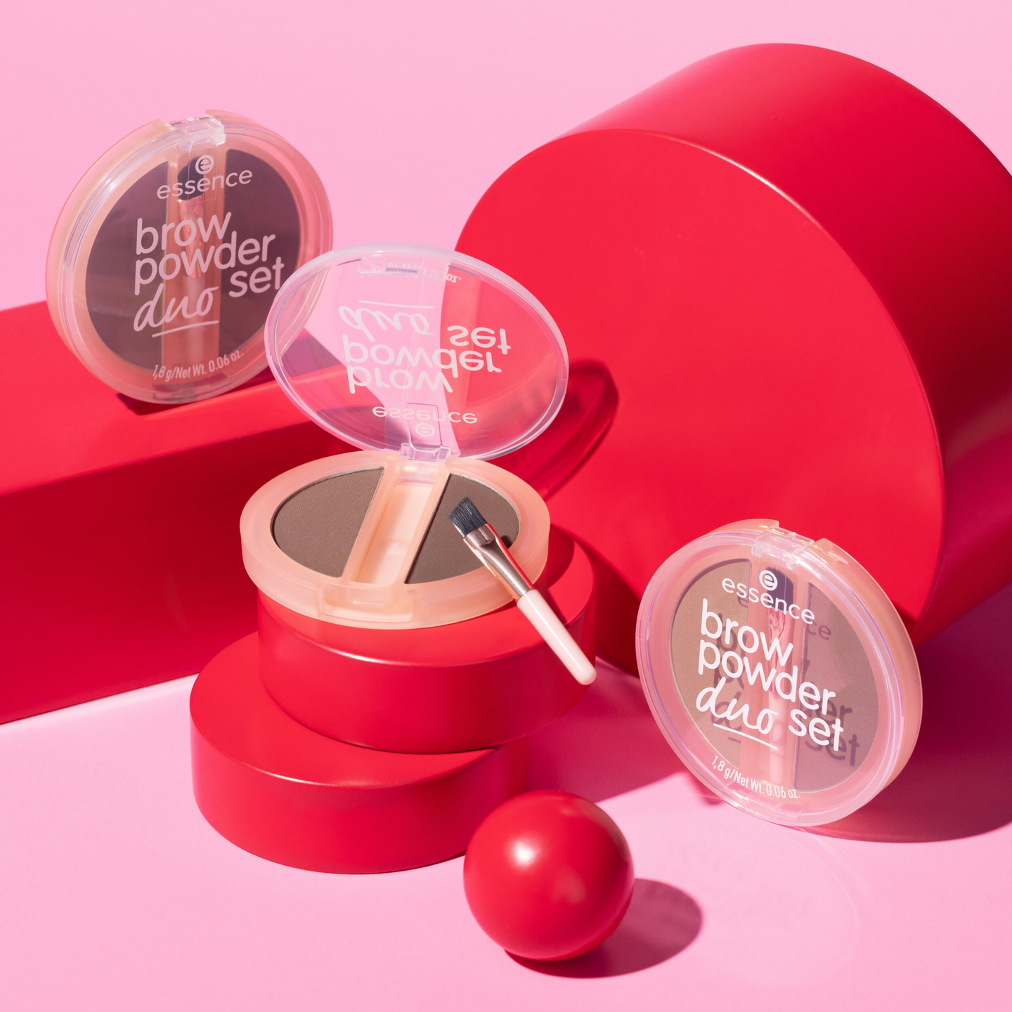 Essence brow powder duo set kulmaväri 03 Dark