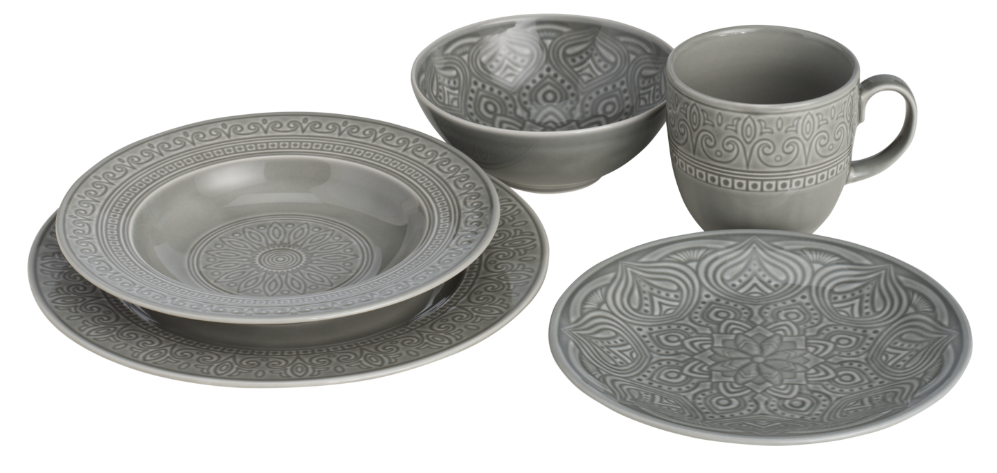 myhome lautanen Orient 21 cm harmaa