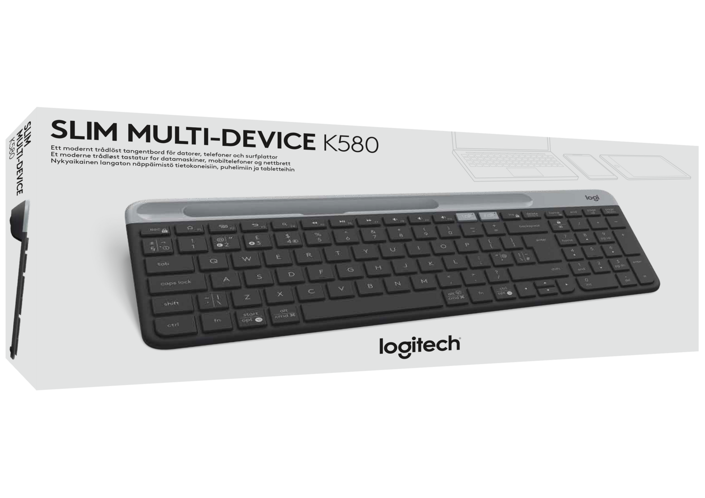 Logitech K580 Slim -langaton näppäimistö