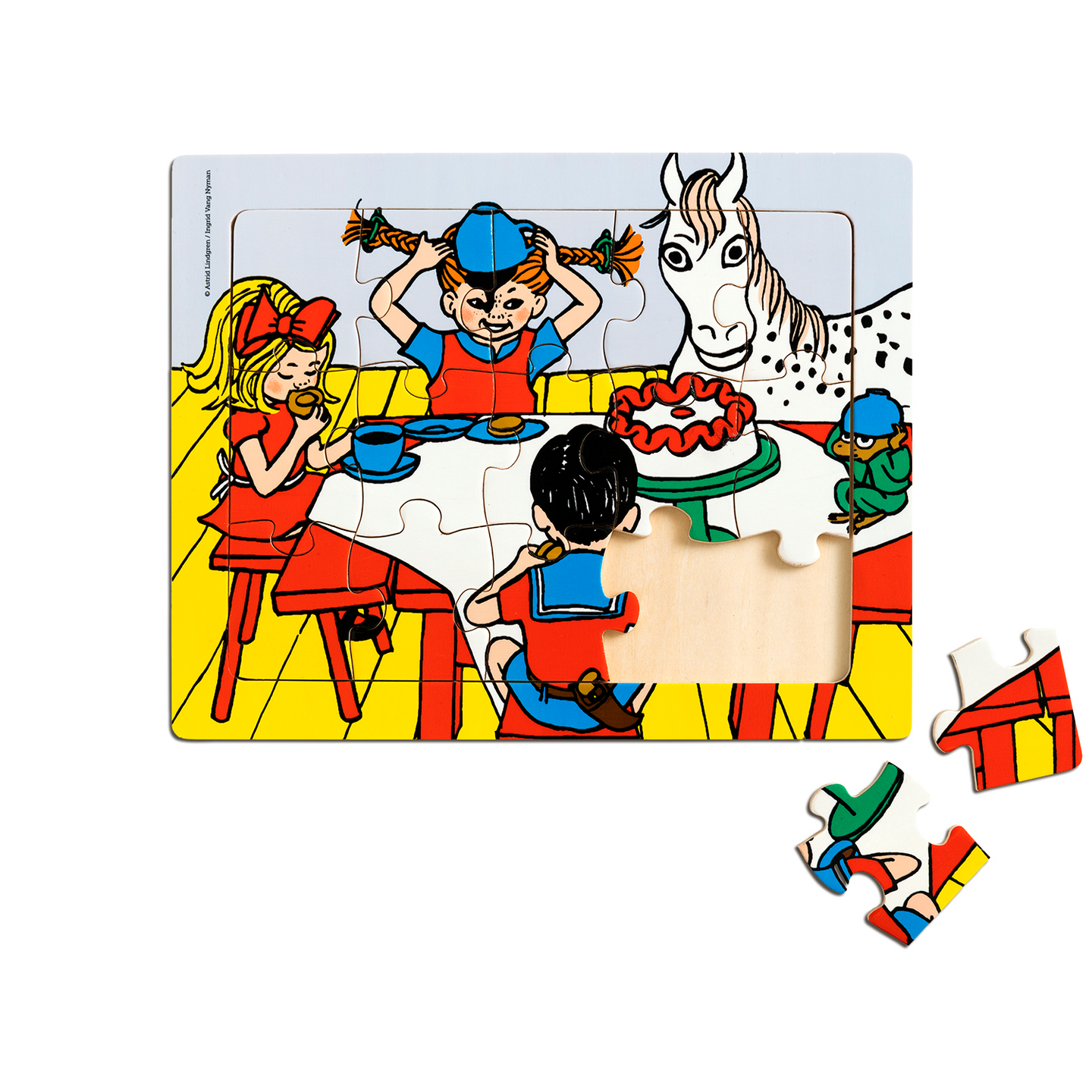 Peppi kehys palapeli, puuta, 15 palaa