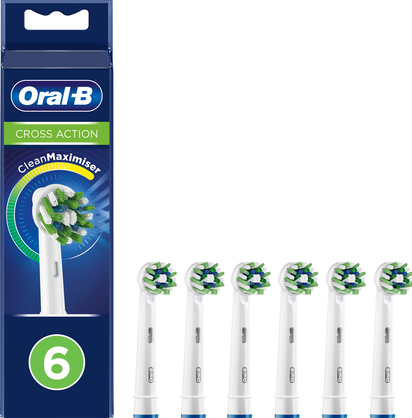 Oral-B CrossAction CleanMaximiser -vaihtoharja, 6 kpl