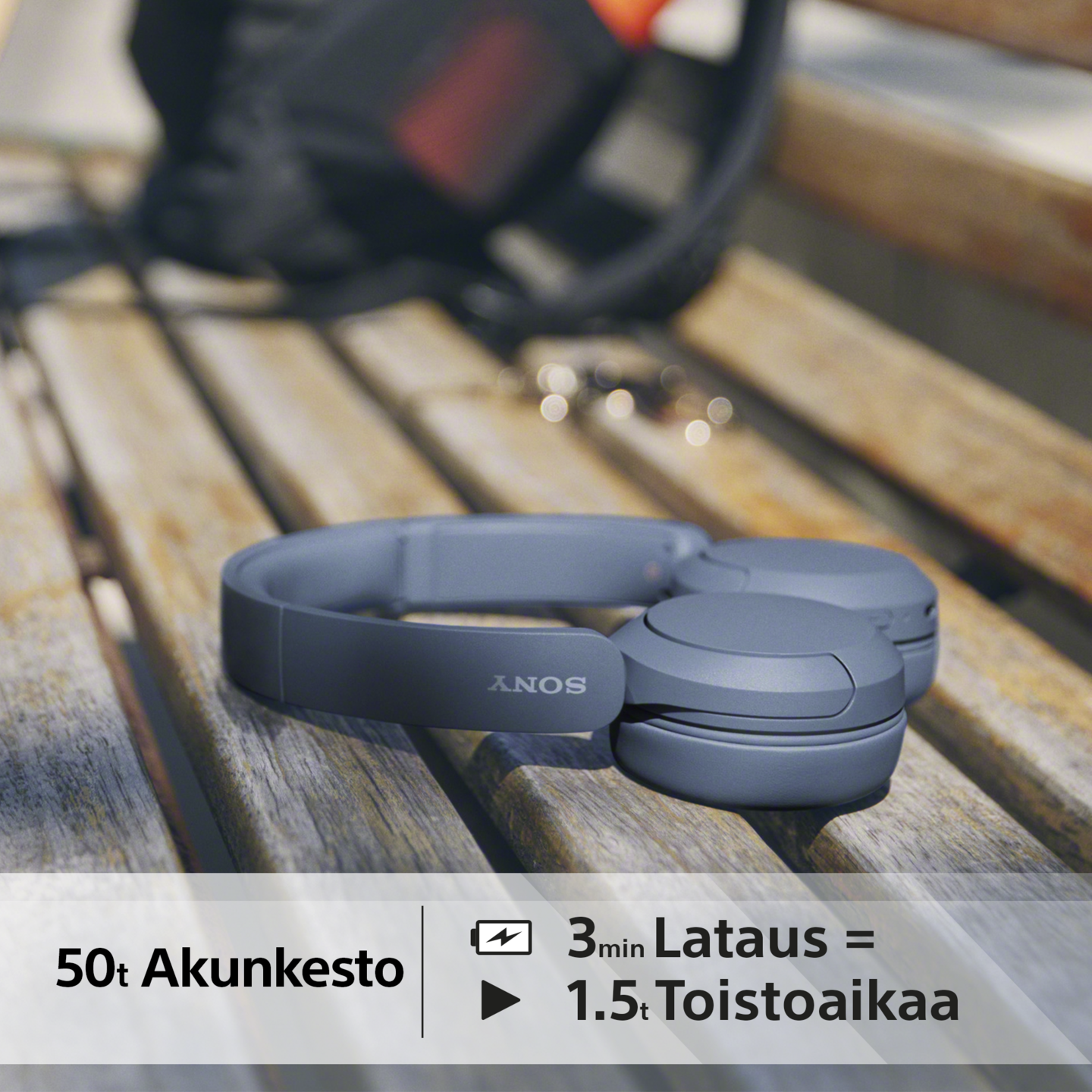 Sony WH-CH520 -langattomat sankakuulokkeet, sininen
