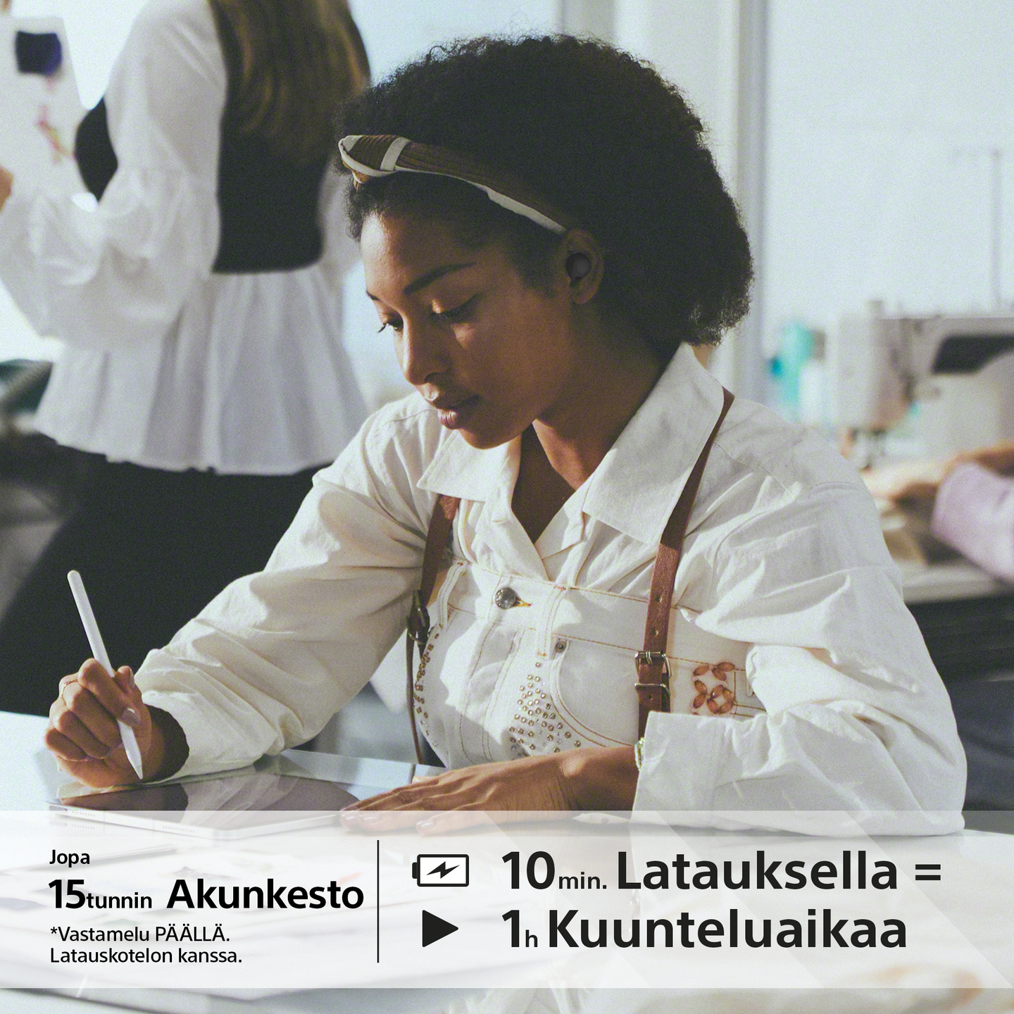 Sony WF-C700N -langattomat vastamelunappikuulokkeet, musta