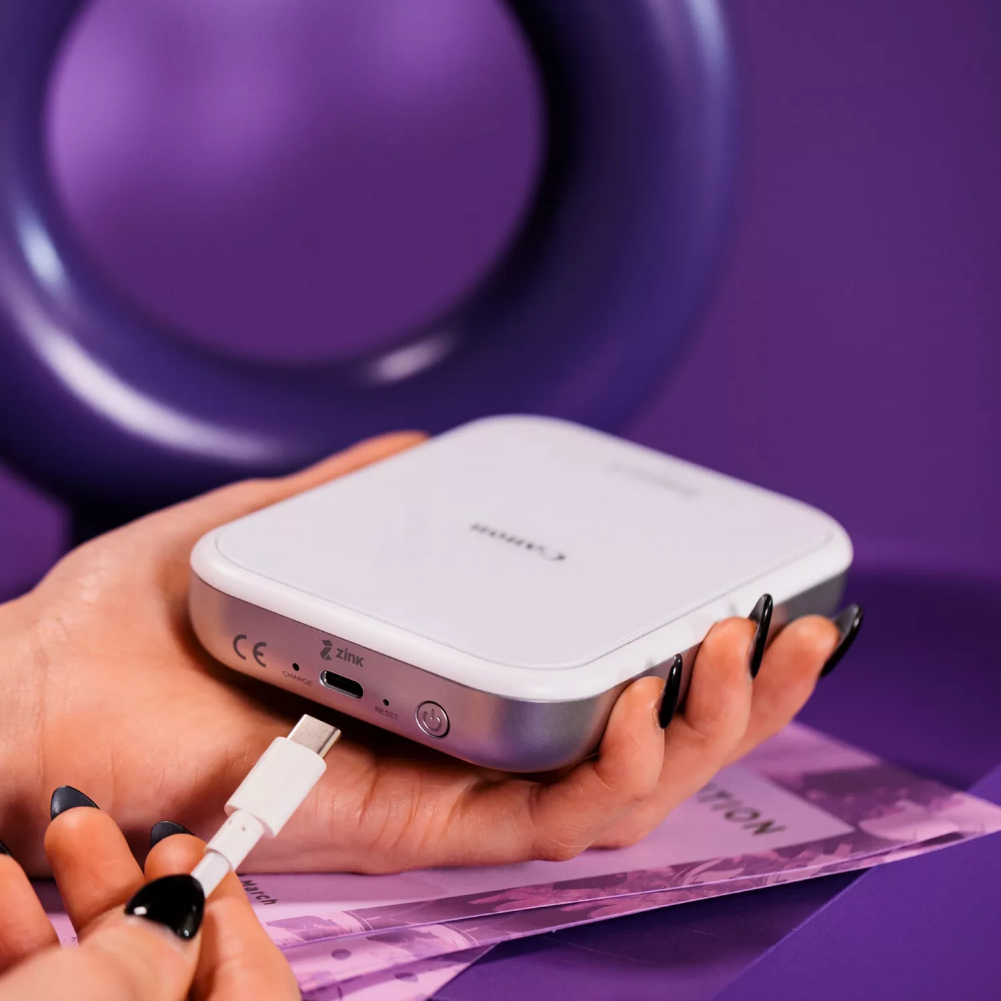 Canon Zoemini 2 -valokuvatulostin, valkoinen