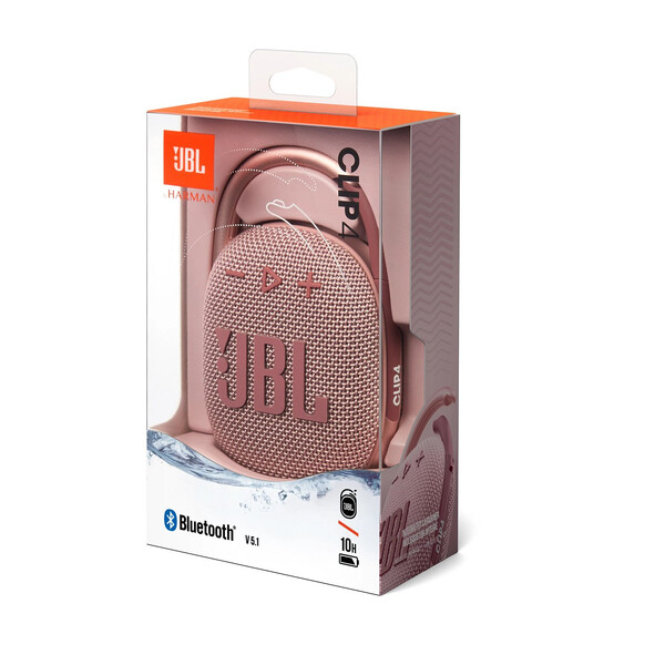 JBL Clip 4 Bluetooth-kaiutin, pinkki