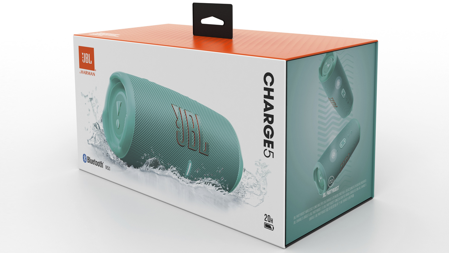 JBL Charge 5 Bluetooth-kaiutin, turkoosi