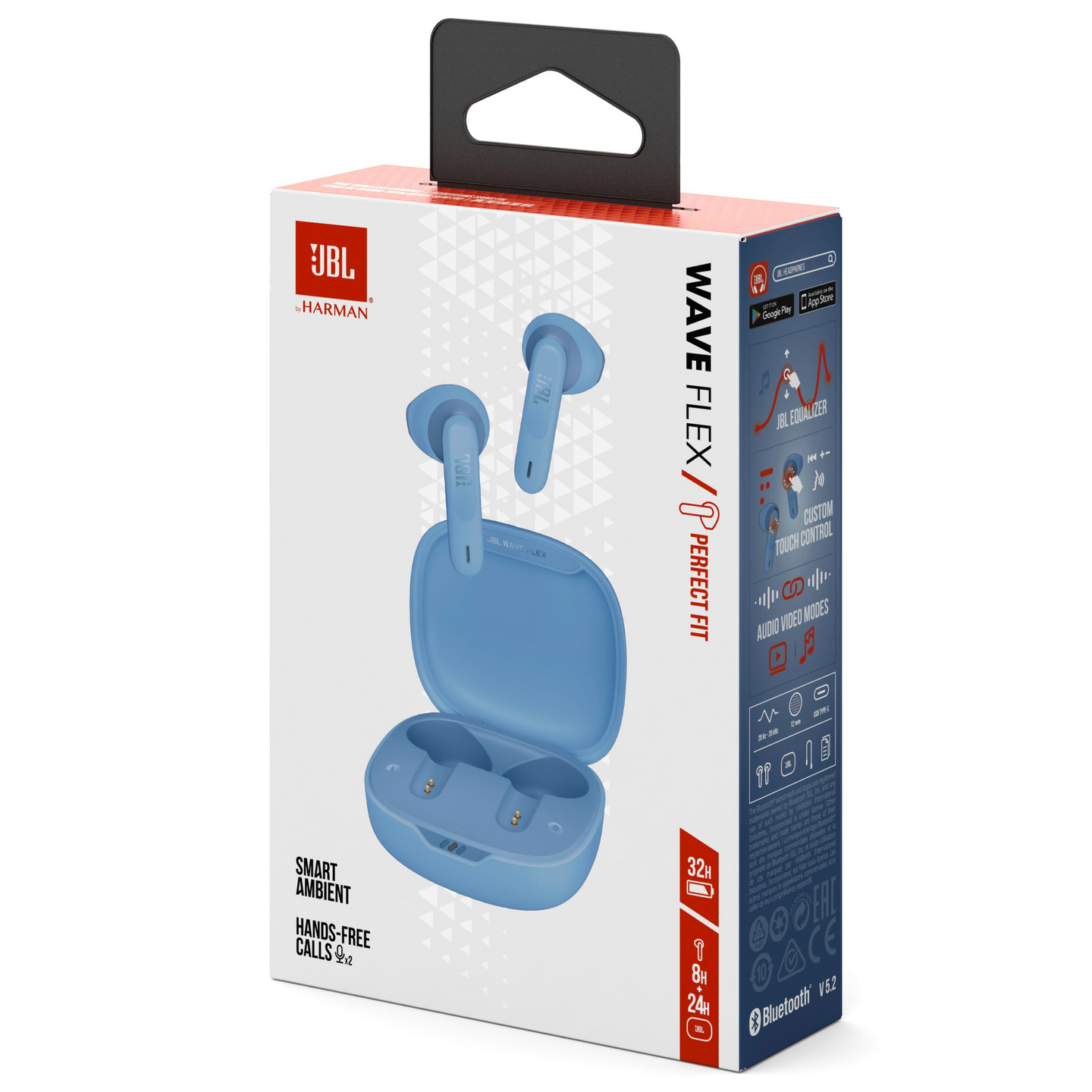 JBL Wave Flex -langattomat nappikuulokkeet, sininen
