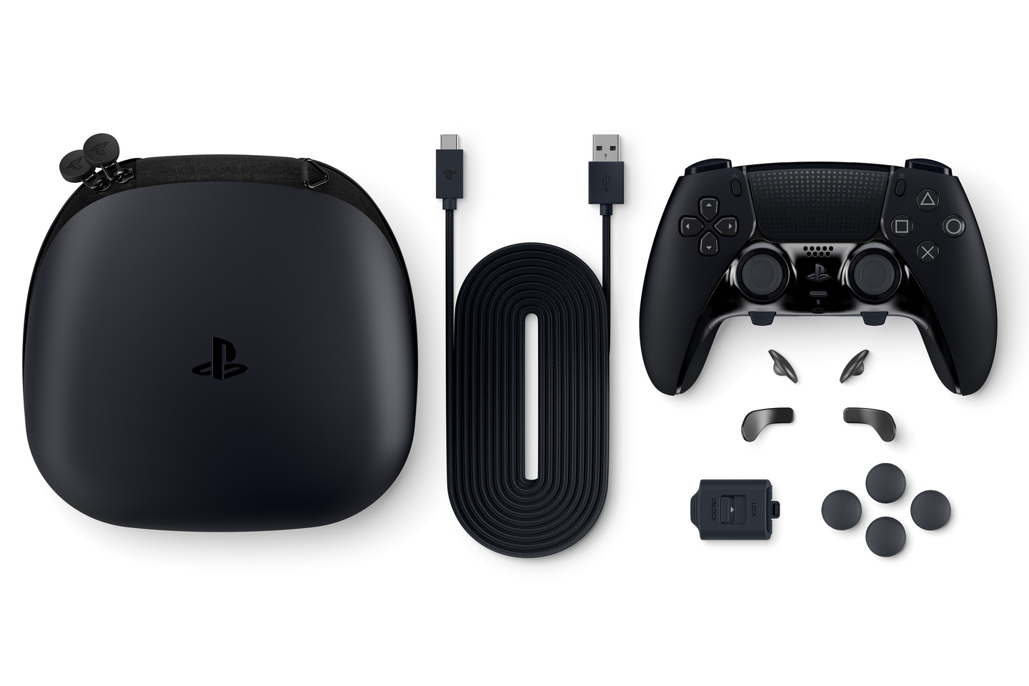 Sony PS5 DualSense Edge V2 Midnight Black -langaton peliohjain