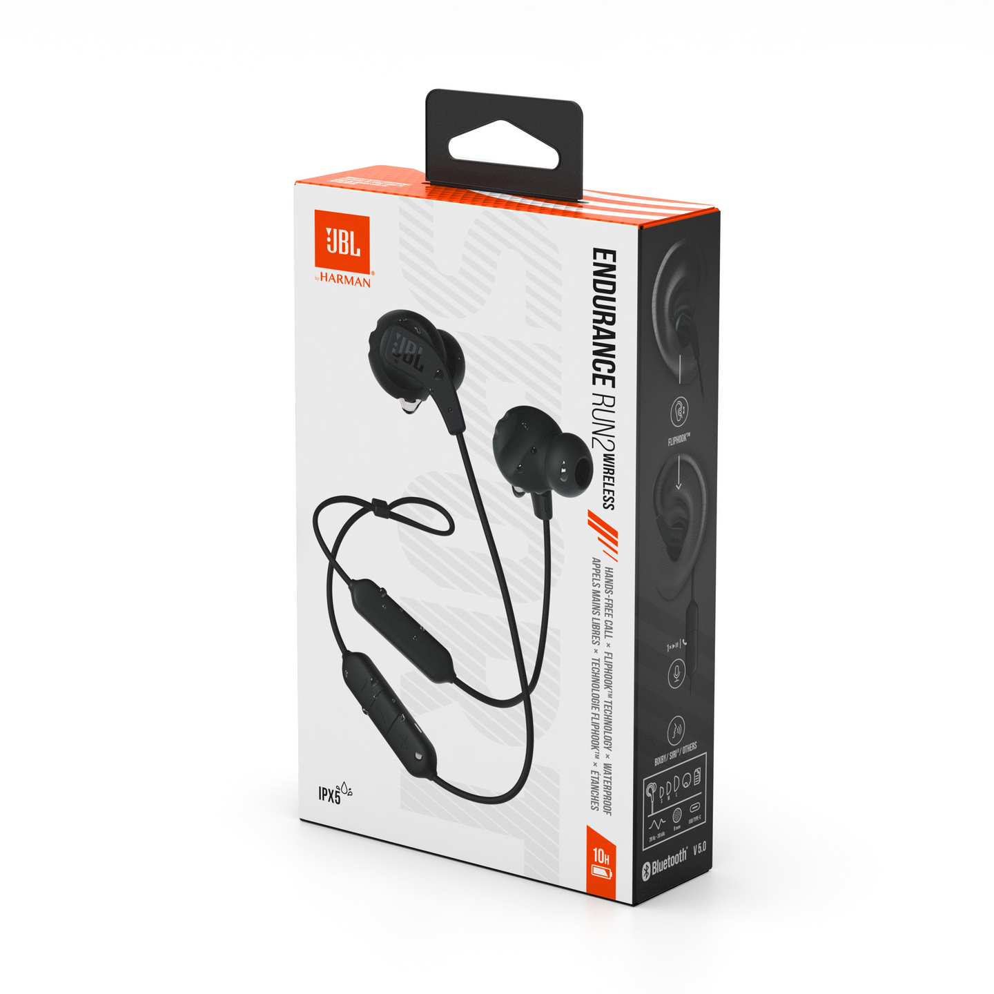 JBL Endurance Run 2 Bluetooth-urheilunappikuulokkeet, musta