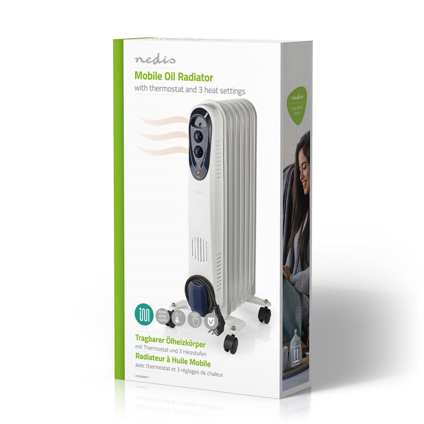 Nedis HTOI30WT7 -siirrettävä öljylämmitin